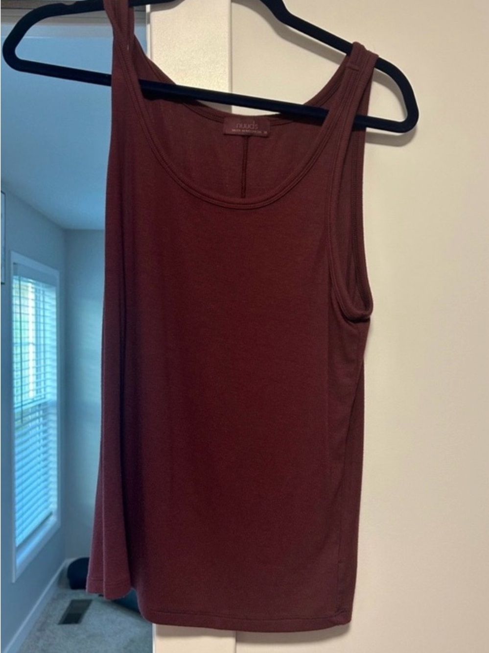 Nuuds Merlot Slinky Rib Tank -